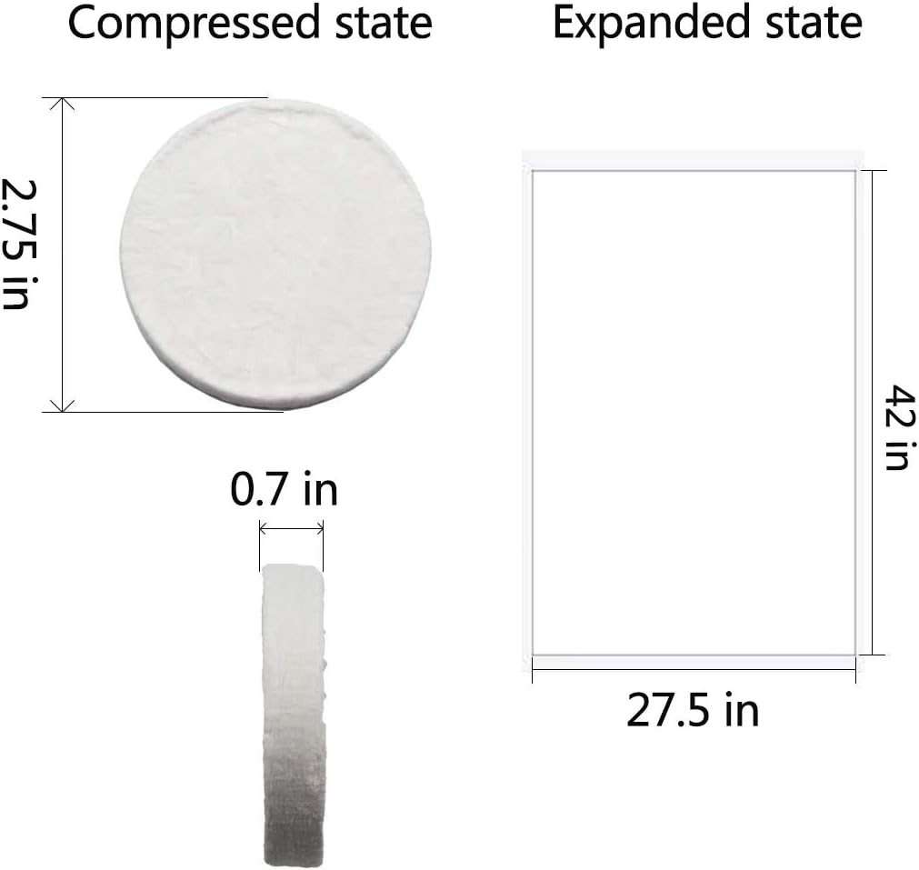 Compressed Towel Tablets Travel Towels Disposable Large Reusable 55X28 Inch for Camping Sports Hiking Beach Swim (55X28 Inch) image number 2