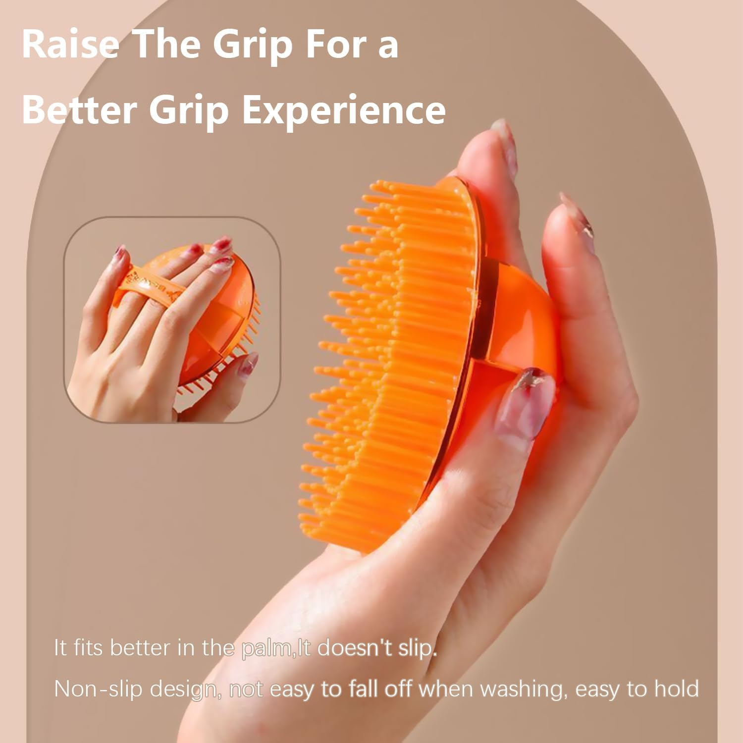 DDHOM 4Pack Hair Scalp Exfoliator Brush Dandruff Cleaning Brush, Flexible Scalp Massager Brush, Shower Scalp Shampoo Brush for Home, Office, Travel and Pets image number 5