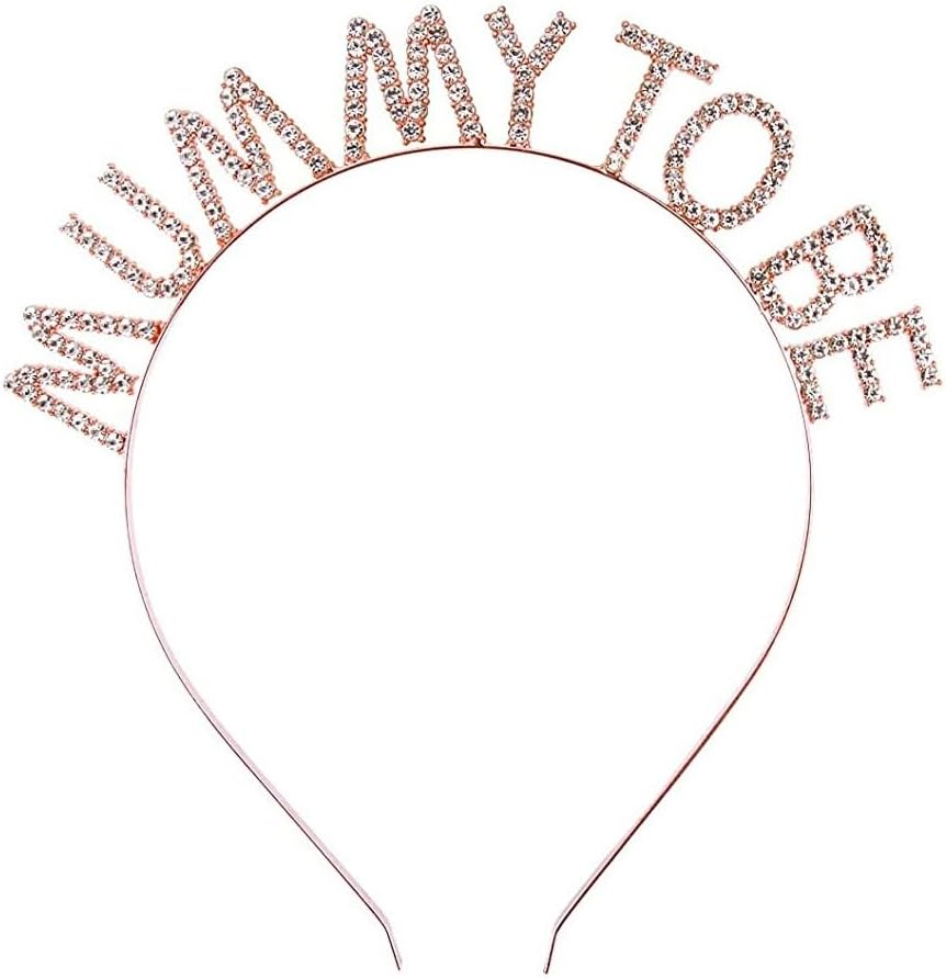 3 Pcs Mummy to Be Sash Set, Baby Shower Sash, Satin, Rhinestone Tiara Crown Headband and Badge, Party Decoration, Maternity Favour Gifts image number 3