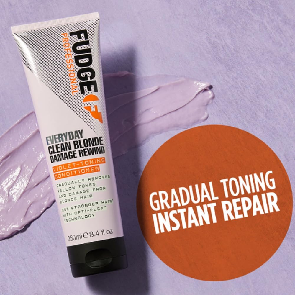 Fudge Professional Everday Clean Blonde Damage Rewind Conditioner 250Ml image number 6