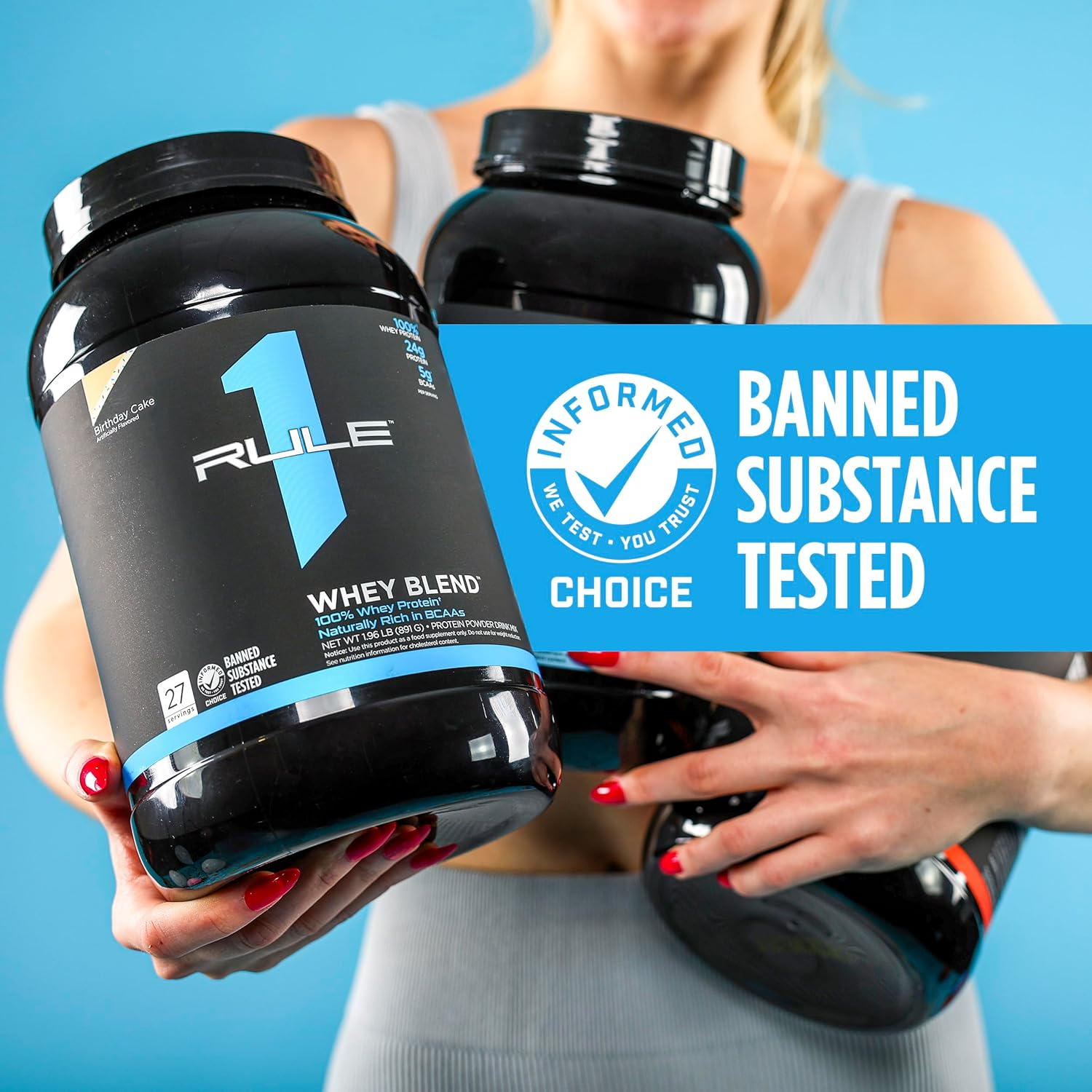 Rule1 R1 Whey Blend Powder 462 G, Vanilla Ice Cream (14 Servings) image number 5