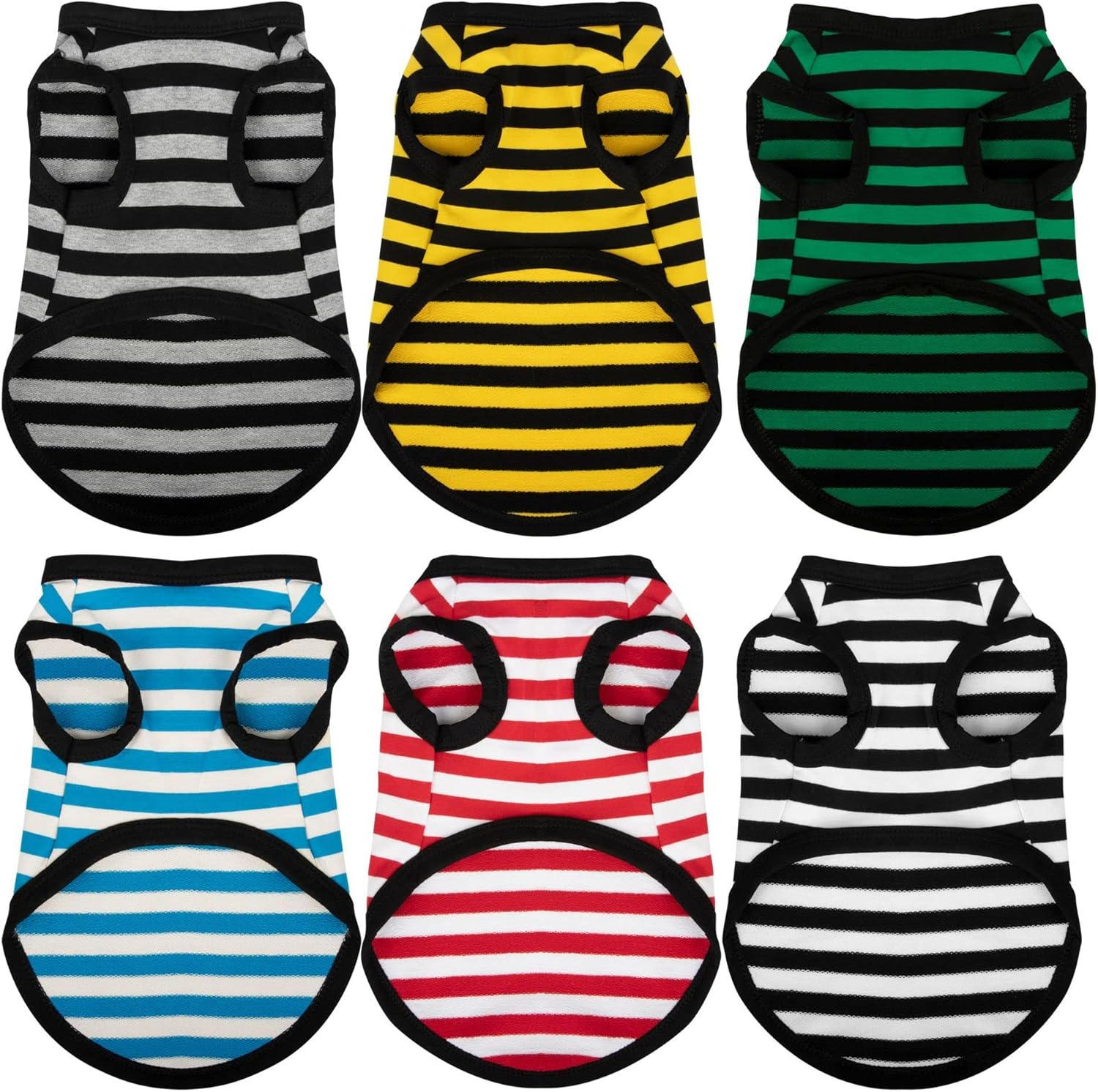 Dog Clothes Vest Tee Shirt for French Bulldog Pug Boston Terrier Frenchie (Grey, Small)