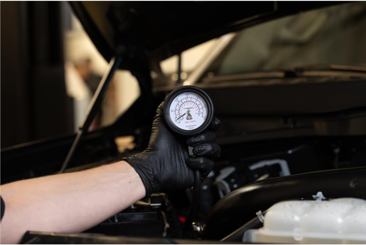 Mityvac MV5530 Engine Compression Test Kit, Manual Pressure Release, 2-3/4 In. Bourdon Tube Gauge, Quick-Disconnect Coupler, Includes Threaded Adapters for Motorcycles, Marine and Small Engines image number 2