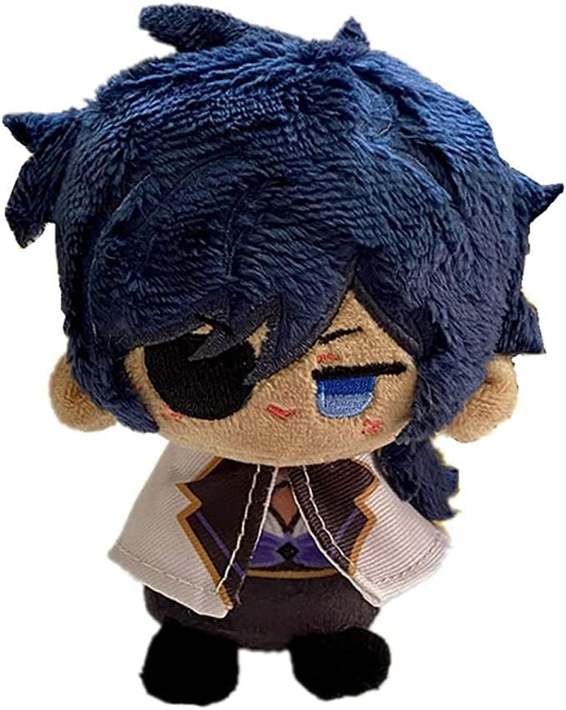 KILA MILA Anime Cute 10Cm Sitting Plush Dolls Toys Cosplay Bag Pendant Gift - Alhaitham image number 5