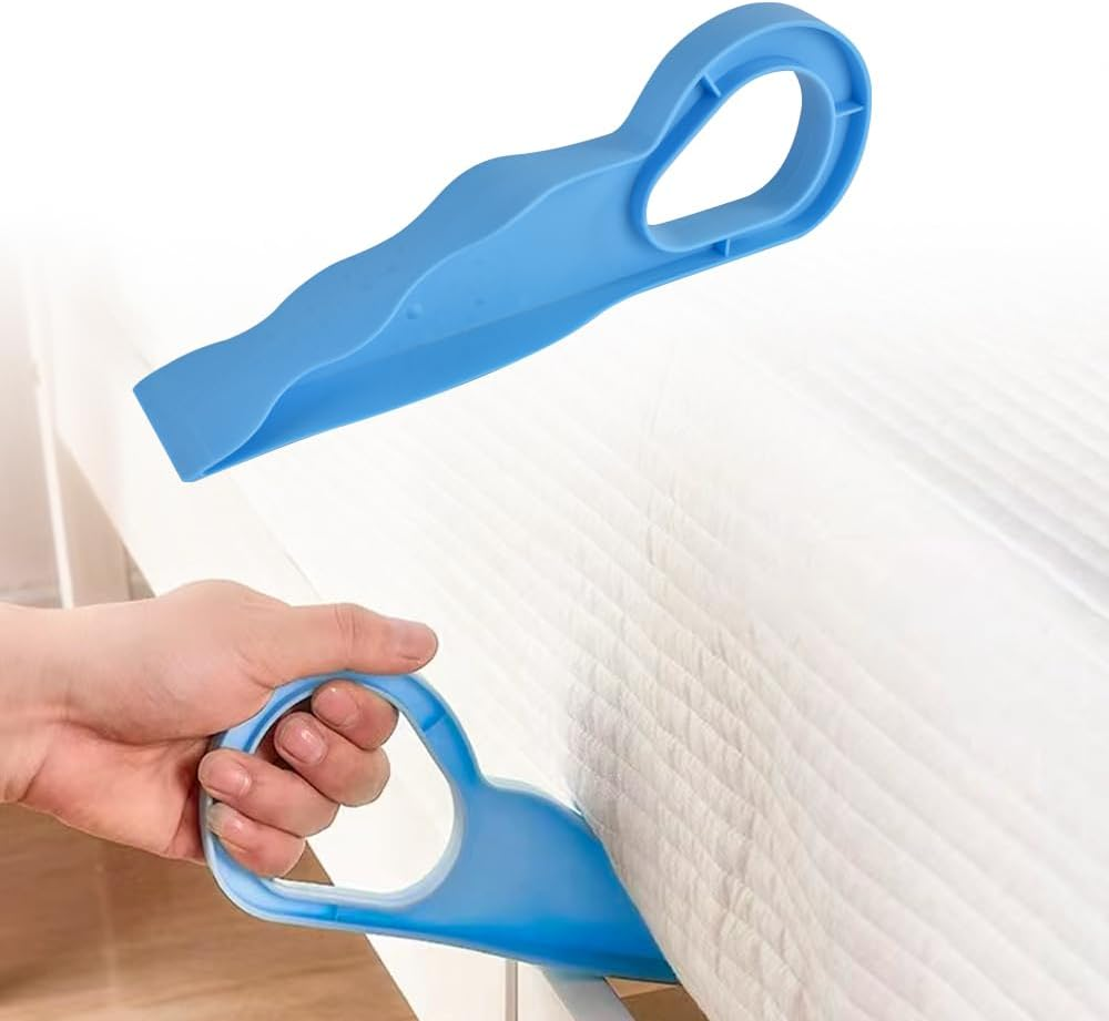Living Today 2PK Extra Large Mattress Lifter, Bed Maker & Mattress Lifter Tool - Blue Plastic - Queen Size - Firm - Easy Sheet Changing & Back Strain Relief image number 5