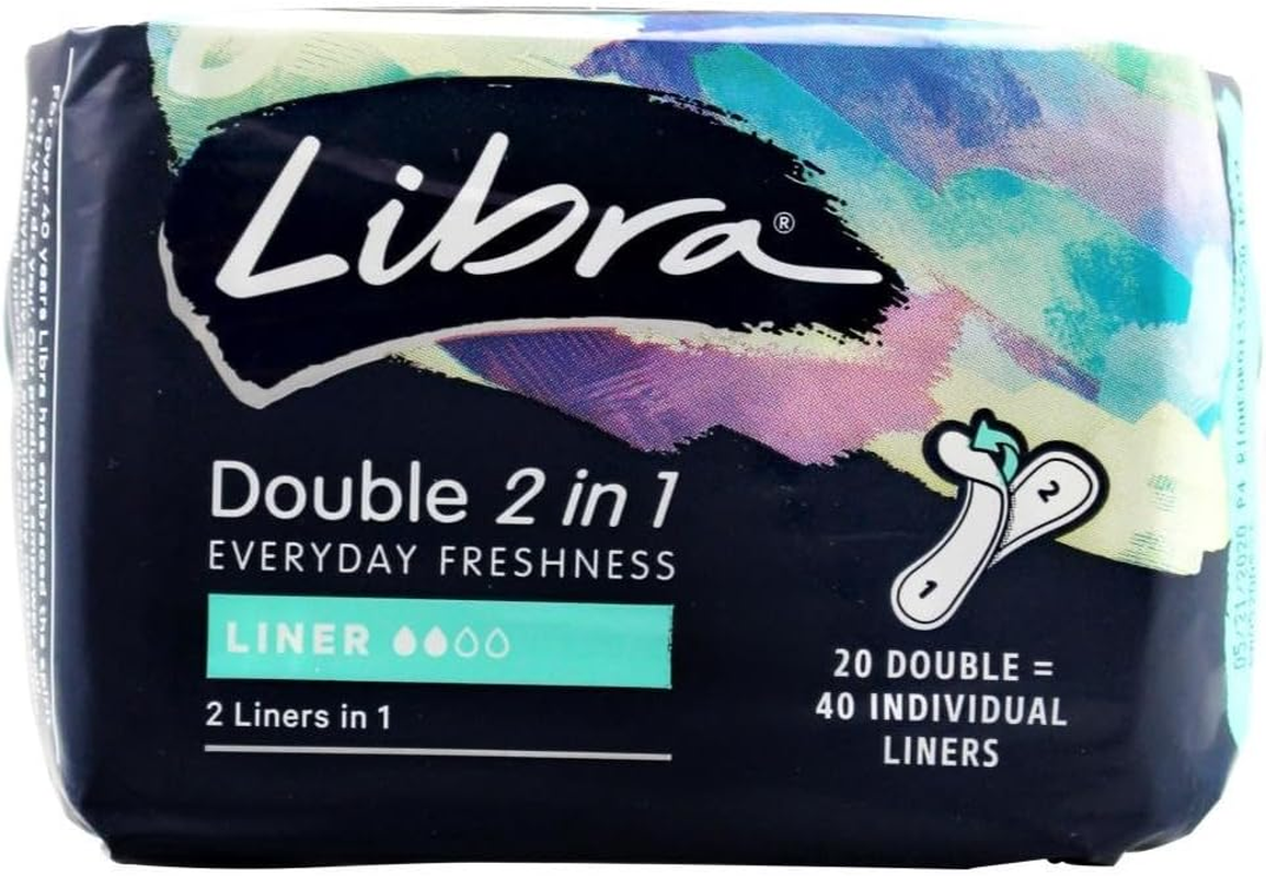Libra Double 2 in 1 Everyday Freshness Liners (Pack of 20) image number 3