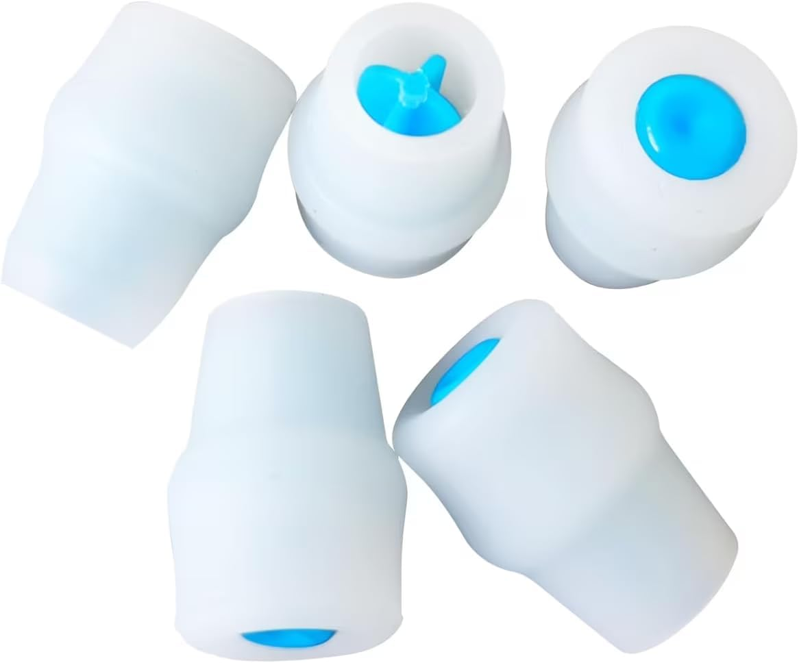 Yrsssa Replacement Bite Valve Nozzles Compatible with Osprey, Salomon,Triwonder & Hydrapak Hydration Reservoirs - Food-Grade Silicone Sheaths.Phthalate-Free,Bpa-Free(5Pcs)