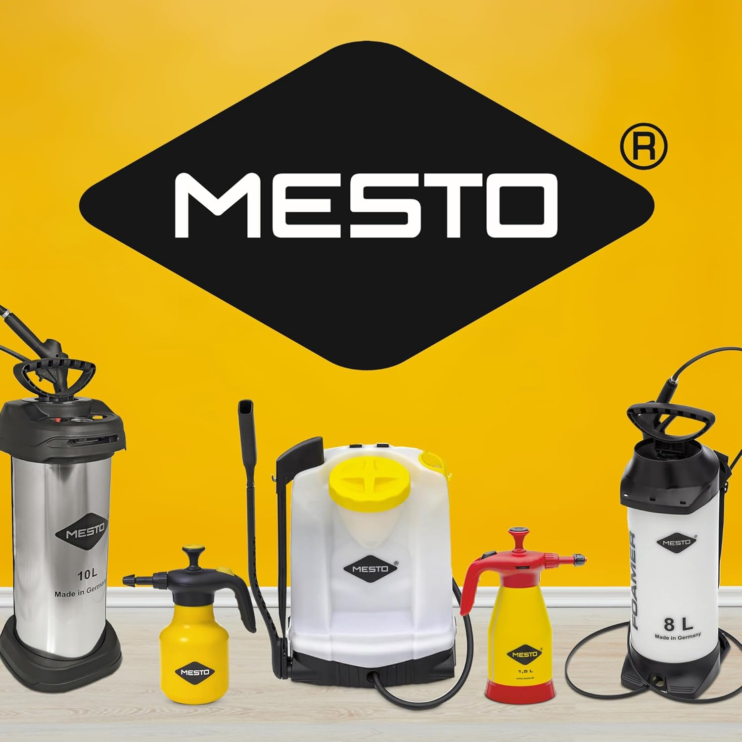 Mesto 3132 GR Bugsi Pressure Sprayer, Yellow/Black, 28X12X12 Cm image number 4