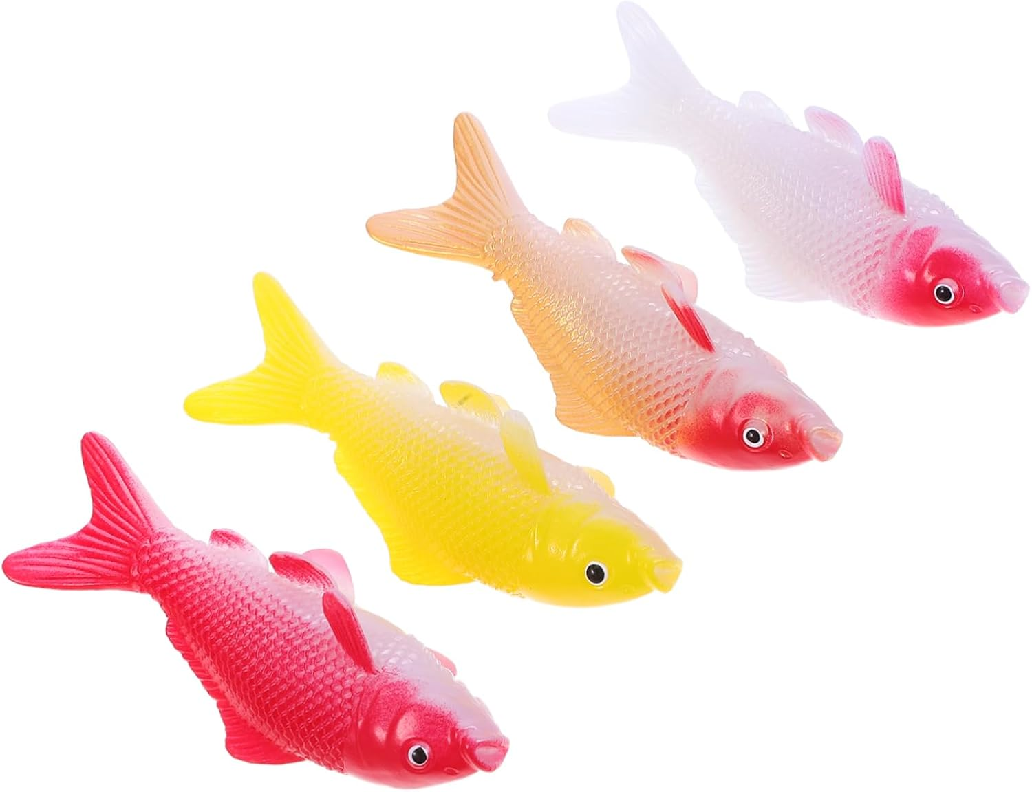 Yardenfun 4Pcs Realistic Artificial Koi Fish Figurines Aquarium Ornaments for Water Fountain Landscape Tea Pet Decor Fake Aquarium Fish Models for Home and Office Display image number 6