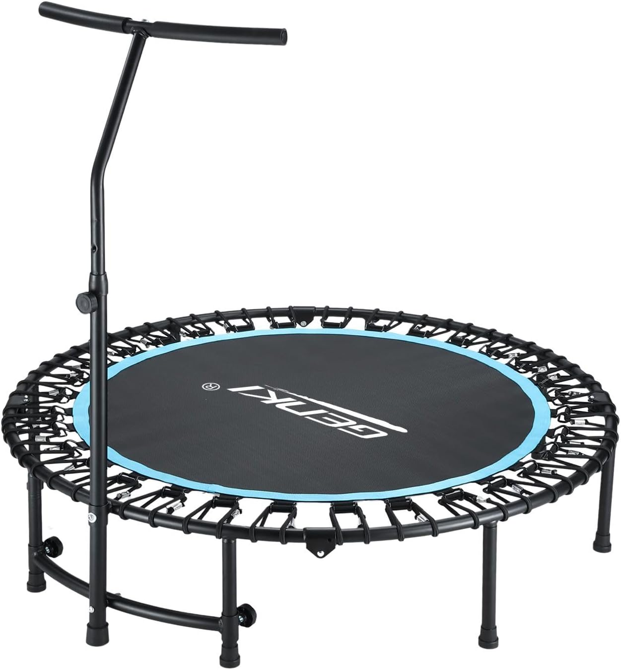 Genki Trampoline Bounce Rebounder Jumping Rebounding Home Fitness Gym Bungee Exercise Equipment Indoor Outdoor round Adjustable Handlebar