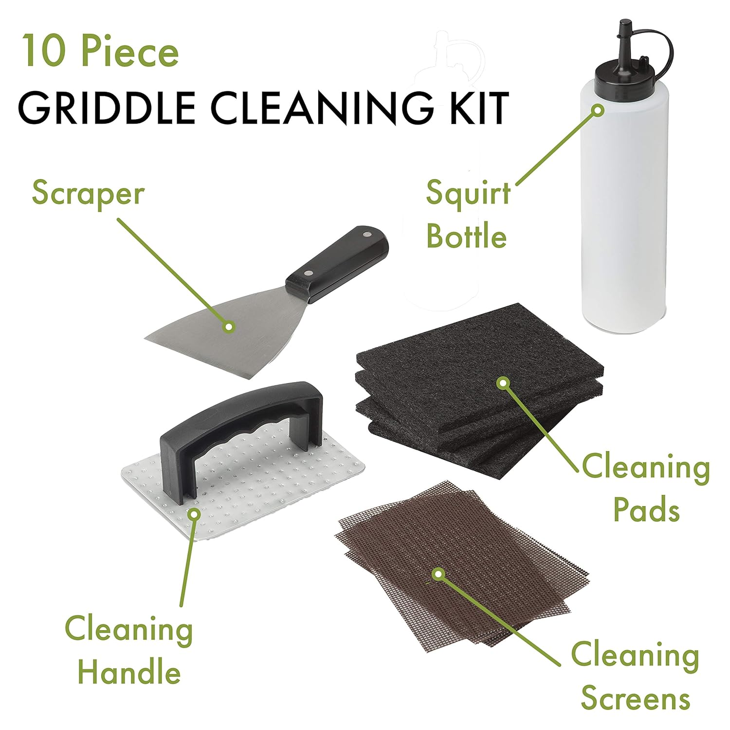 Cuisinart CCK-358 Griddle Cleaning Kit, 10-Piece image number 2