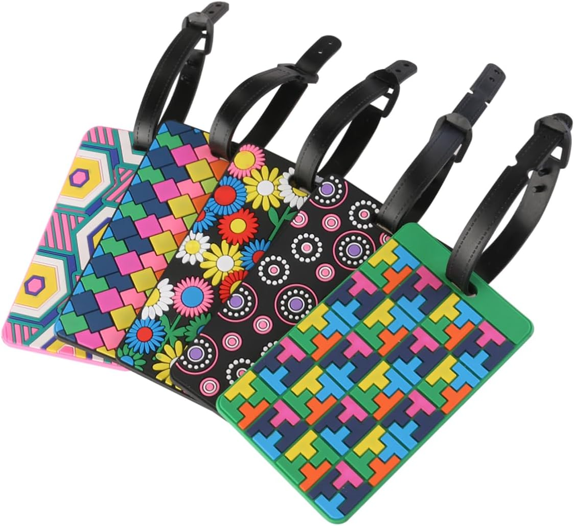 CHILDWEET 5Pcs Travel Baggage Identifiers Luggage Tags Unique Design Quick Access image number 2