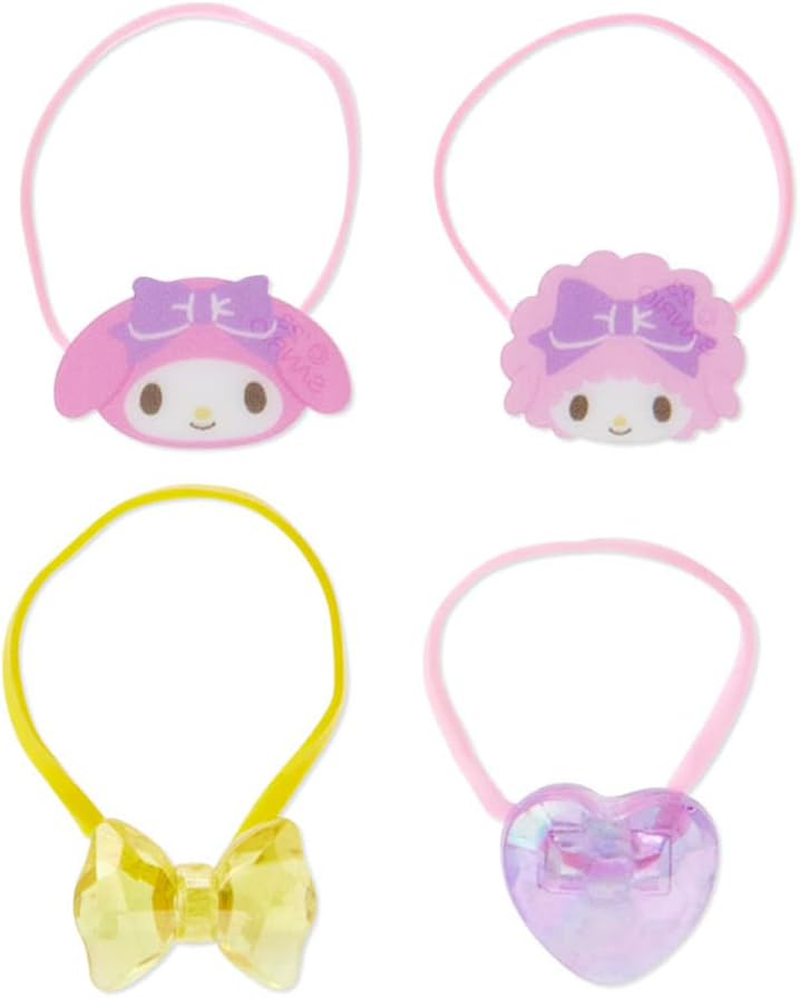 Sanrio 932990 Hello Kitty Mini Hair Elastics, Set of 4 image number 2