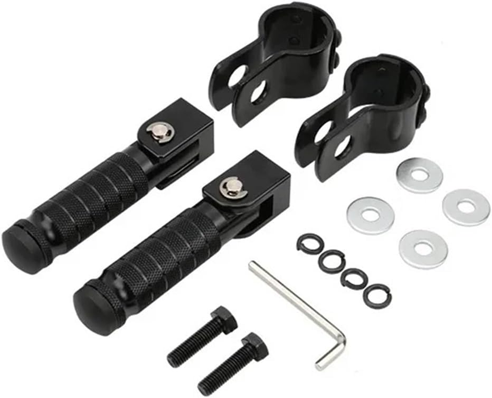 ALCON CNC 90-Degree Folding Pedals Aluminum Alloy 8Mm Pedal Motorcycles Parts Motorcycle Rearset Footrests Foot Rest Foot Pegs(Red) image number 1