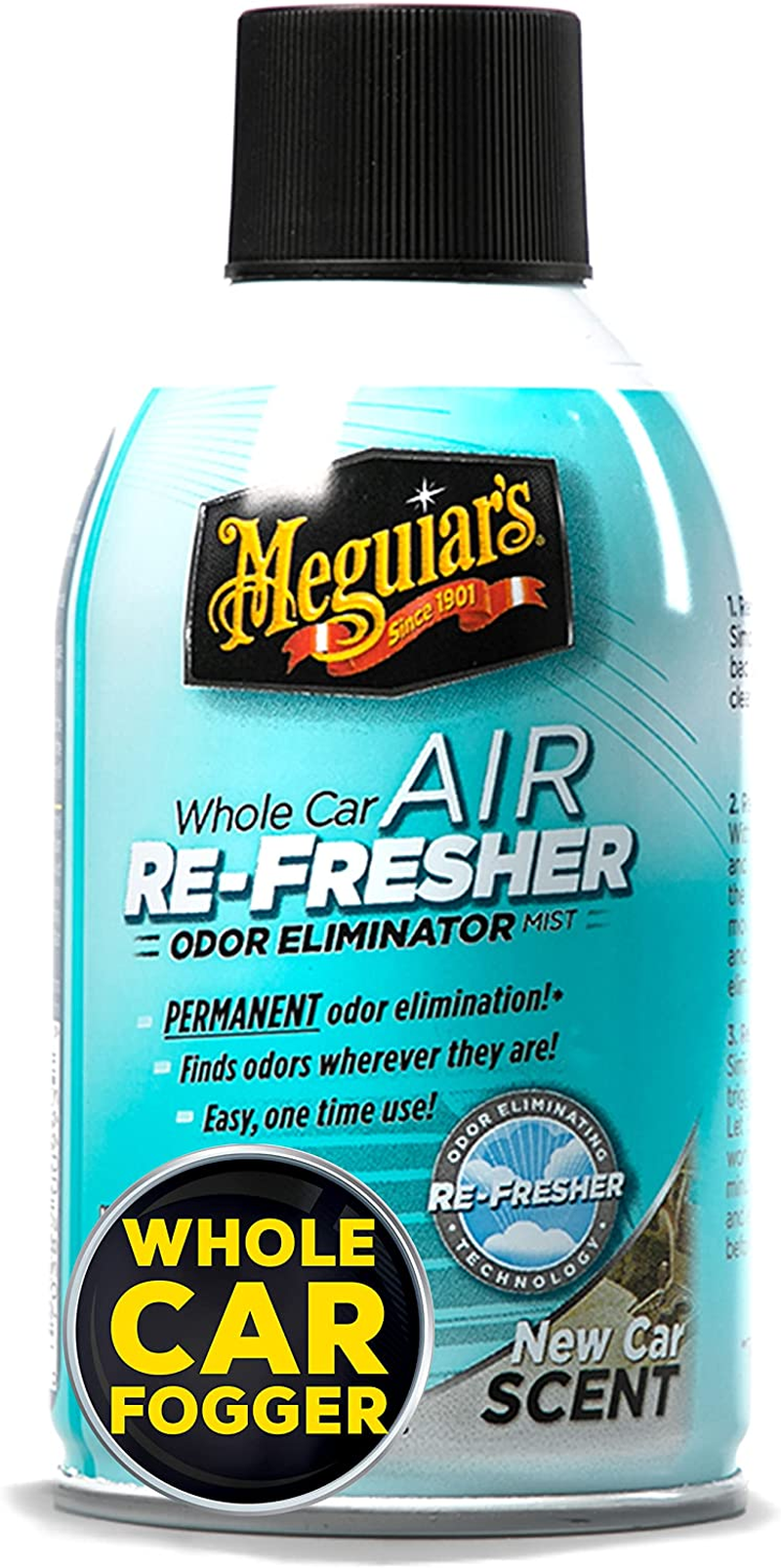Meguiar'S Whole Car Air Freshener Scent Spray - Air Re-Fresher with New Car Scent - Odor Eliminator to Eliminate Strong Unpleasant Vehicle Odors - Advanced Re-Fresher Technology - 57 G image number 4