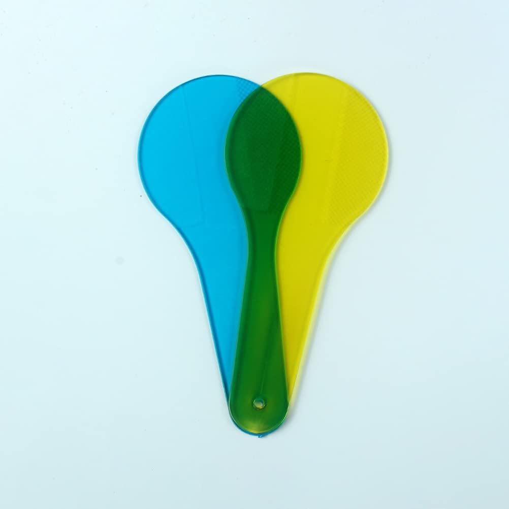 6Pcs Color Paddles, Transparent Color Paddles, Color Learning, Optics Color Filter Plate Montessori Educational Science Educational Painting Color Drawing Cognition Learning and Education image number 5