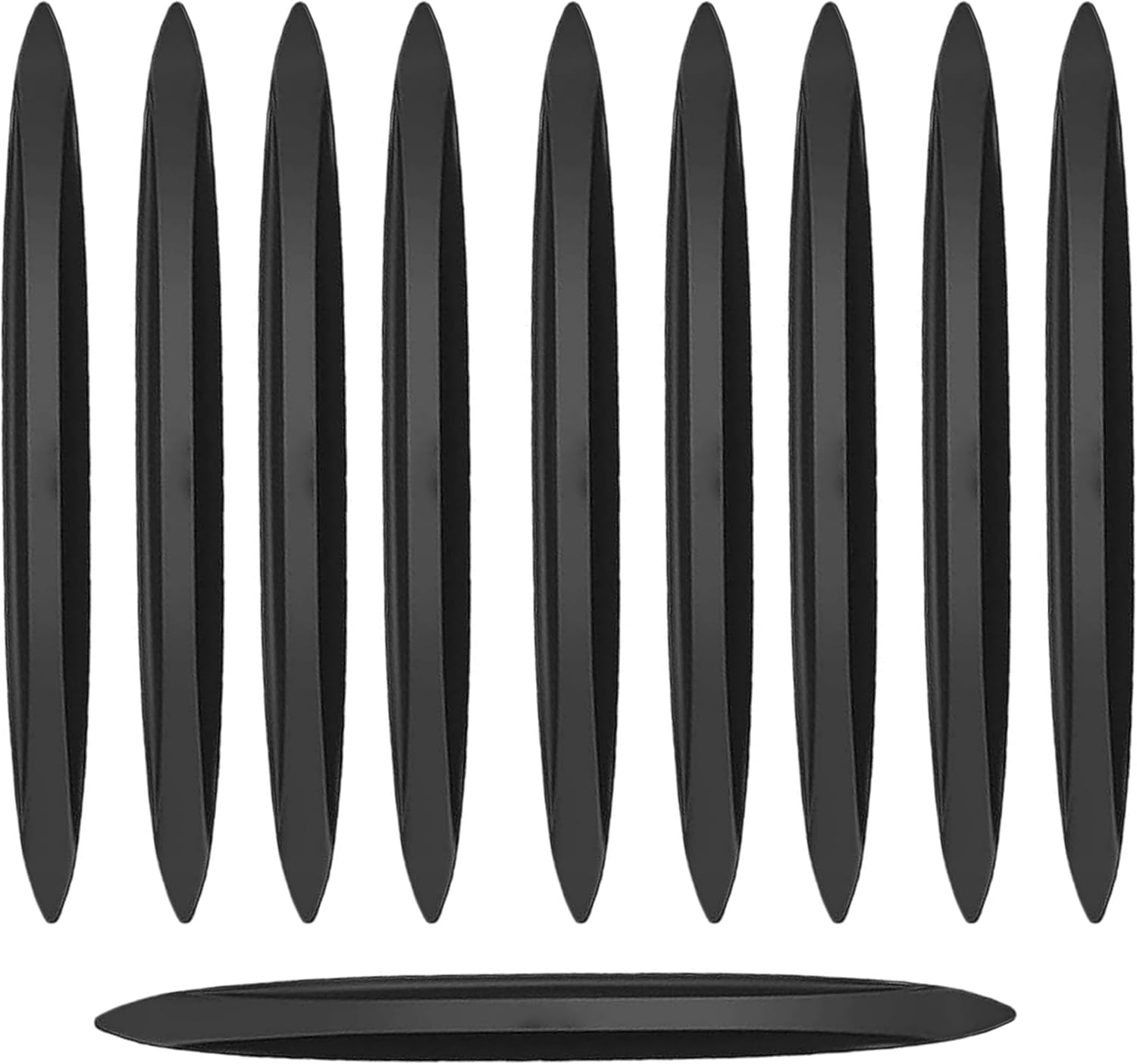 Car Side Door Edge Guards Protector, 10 PCS Anti-Collision Sticker for Auto Door Bumper Edge, Electrostatic Eliminating Strip with Airbag, Universal for All Vehicles (K24-079A-Black) image number 2