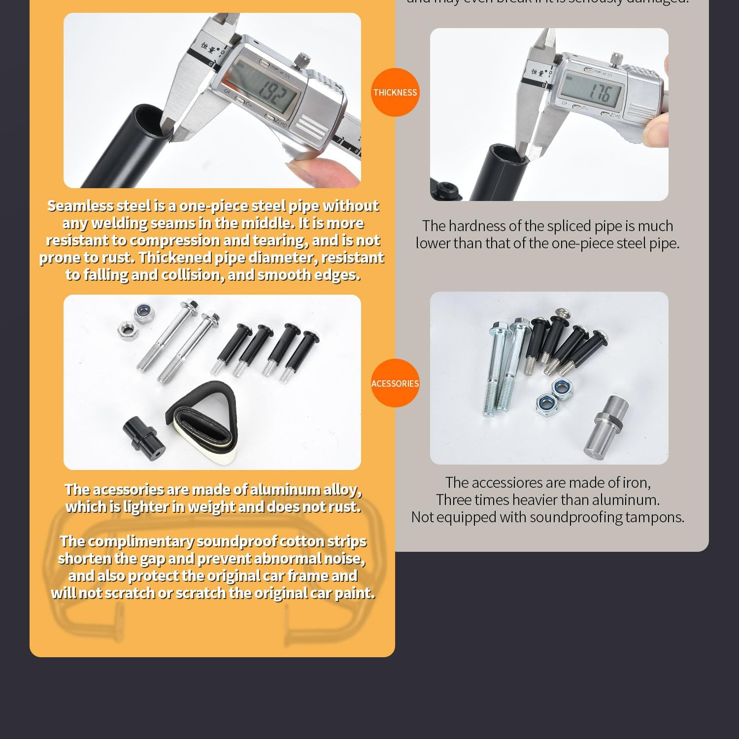 Black Highway Bars for CMX500 Rebel 17-23, Motorcycle Steel Engine Guard Bumper Crash Bar Frame Falling Protector for H-Onda Rebel CMX 500 Rebel500 2017 2018 2019 2020 2021 2022 2023 image number 3