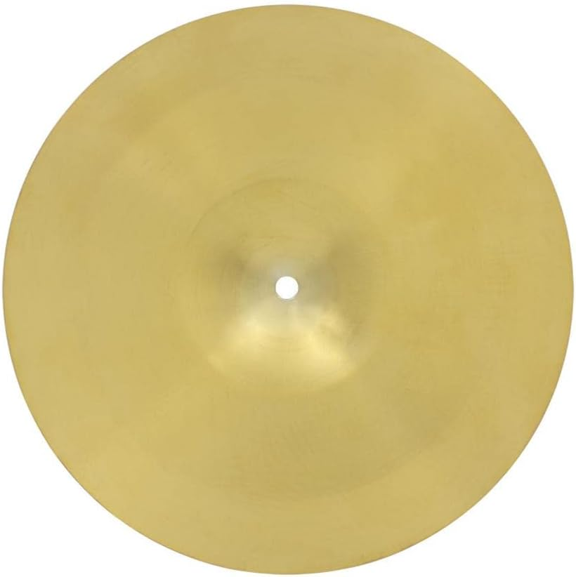 Oshhni 16" Brass Crash Hat Cymbal Drum Set Musical Instrument Parts for Students image number 4
