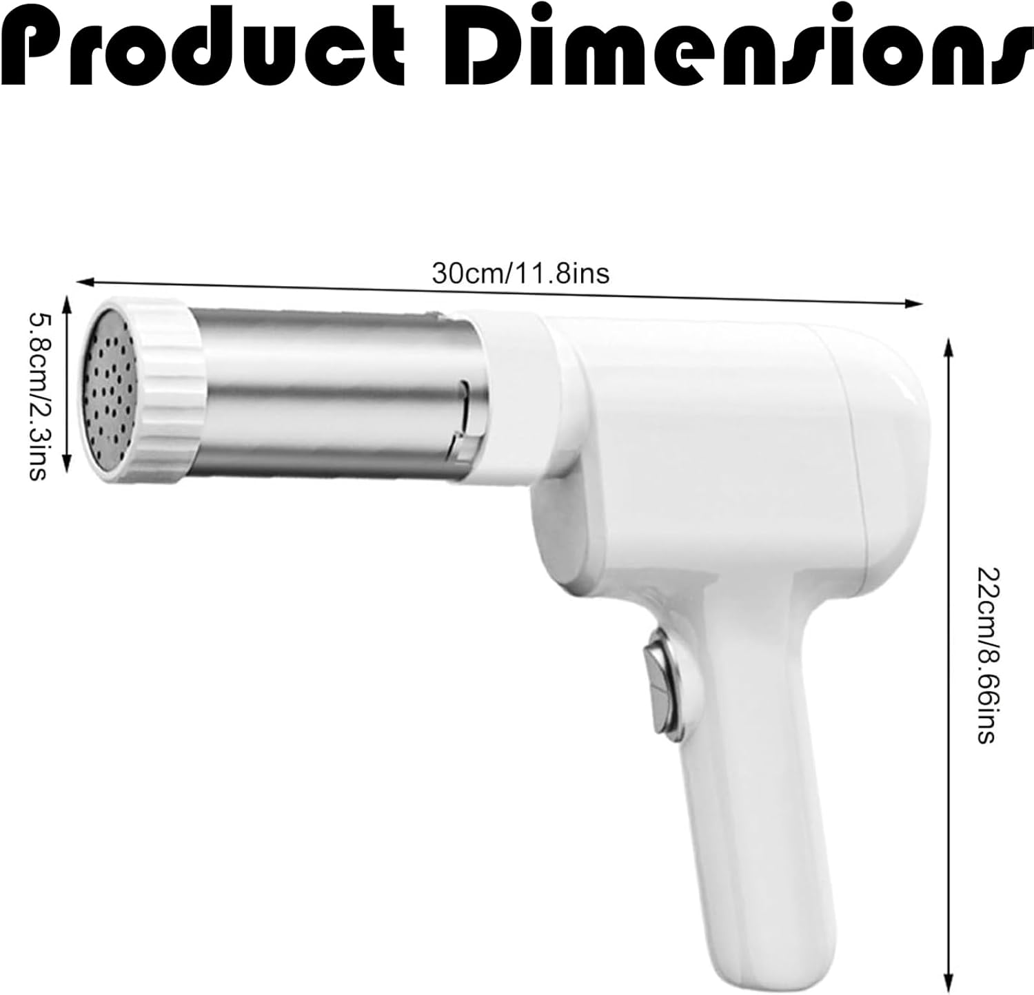 Idiyappam Maker Electric, 2026 New Electric Pasta Maker, Idiyappam Maker with Five Types of Noodle Molds, Portable Wireless Clean Making Spaghetti, Noodles, Sausages and More (White) image number 4