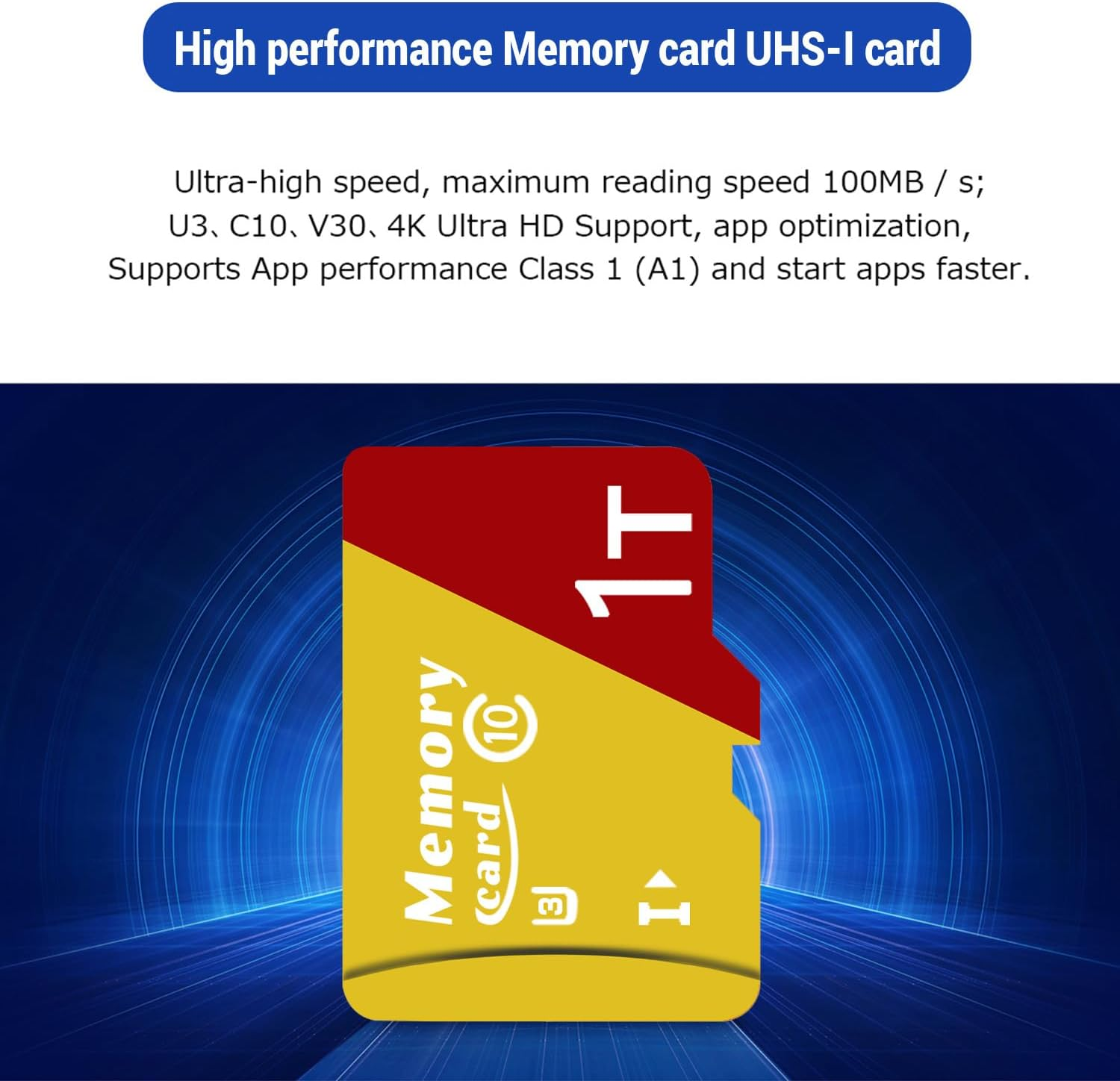 1024GB Micro Card with Adapter - Class 10, U3, A2 App Performance - Compatible with Smartphones, Tablets, Cameras & Gaming-Ze1024Gb image number 4