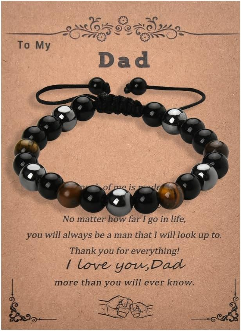 Dad Bracelet from Daughter Son Daddy Fathers Day Appreciation Gifts for Dads Birthday Gift Bracelets Wedding Gifts for Dads