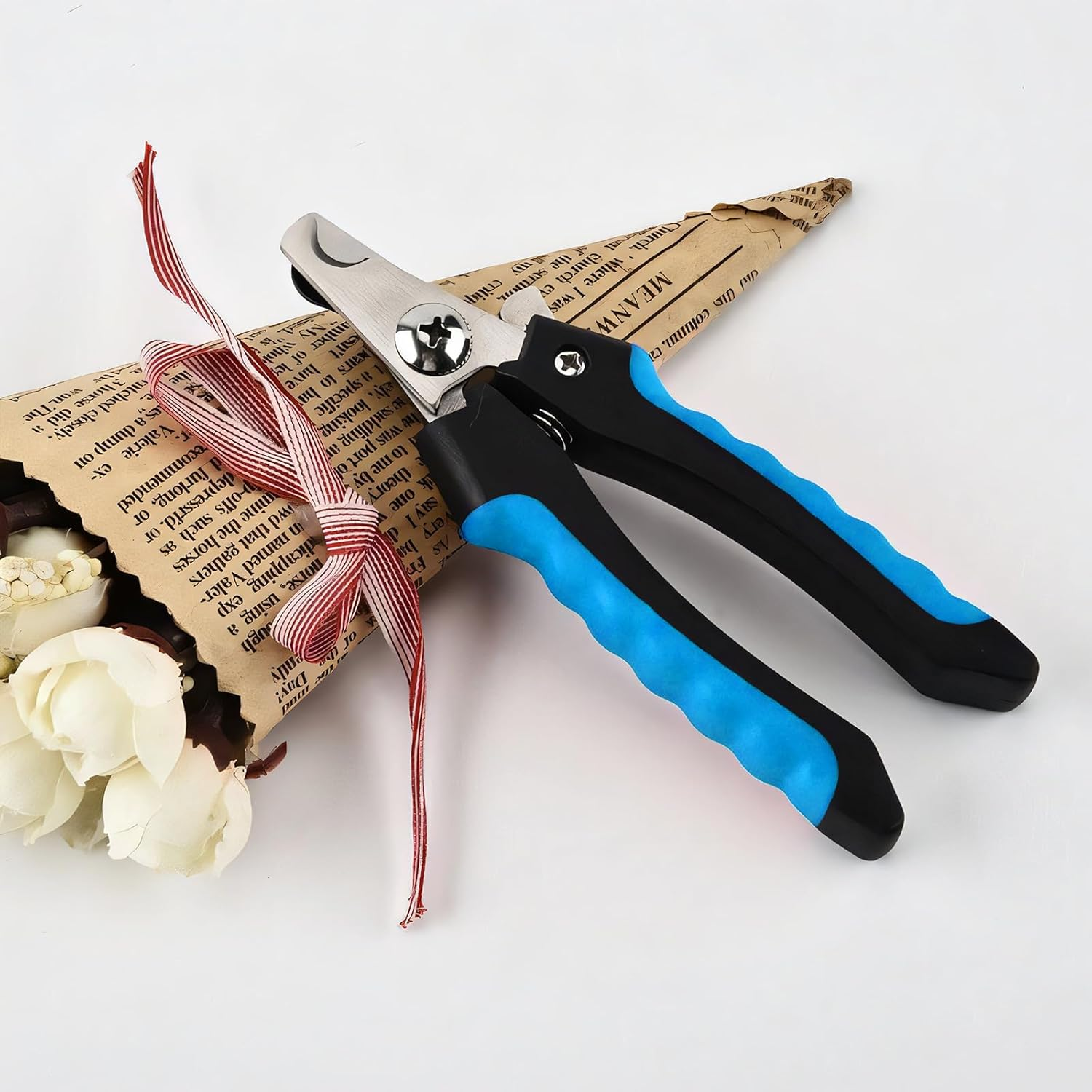 Small Dog Nail Clippers, Cat Nail Clippers, Suitable for Rabbits, Birds, Etc. (Blue) - Red image number 6