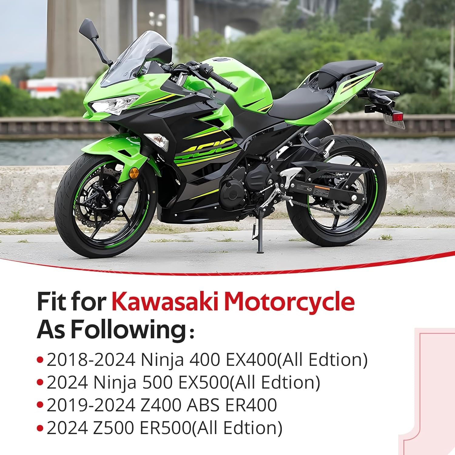 JAVIK Gear Shifter Lever for Kawasaki Ninja 400 EX400 2018-2024 Ninja 500 EX500 2024 Z400 ABS ER400 2019-2024 Z500 ER500 2019-2024 O.E.M# 13242-0146 image number 1