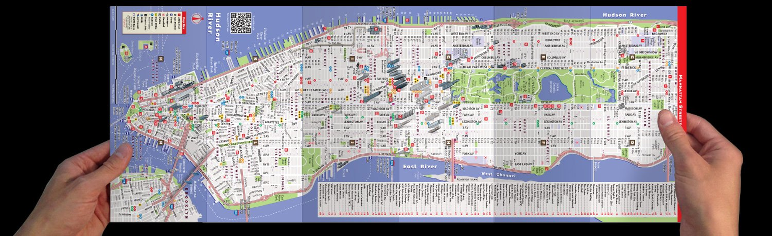 Streetsmart&reg; NYC Map Midtown Edition by Van Dam-Laminated Pocket City Street Map of Manhattan W/ All Attractions, Museums, Sights, Hotels, Broadway Theaters & NYC Subway Map; 2024 Edition: 39 image number 3