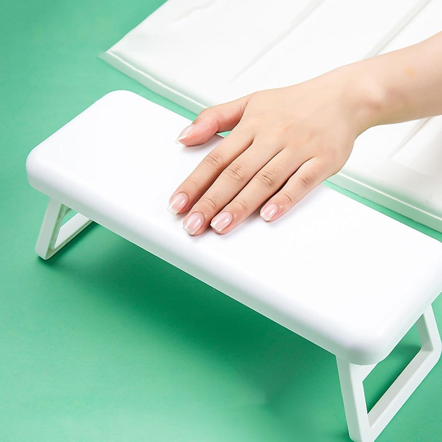 Nail Pillow Hand Rest | Stable Nail Arm Rest, Manicure Hand Pillow - Foldable Hand Holder for Nails Tech, Portable Nail Armrest, at Home, Professional Nail Salon, Out for Services image number 5