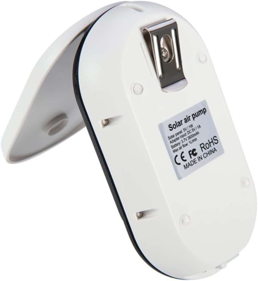 Solar Powered Aquarium Oxygen Pump Low Noise Portable Aerator for Fish Tanks and Outdoor Fishing Efficient Air Circulation for Small to Medium Aquariums image number 2