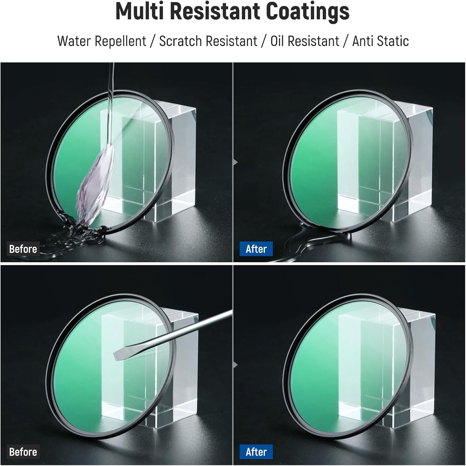 NEEWER 67Mm Black Diffusion 1/4 Filter Dreamy Soft Cinematic Effect Filter Ultra Slim Water Repellent Scratch Resistant Optical Glass Multiple Nano Coatings for Video/Vlog/Portrait Photography image number 5