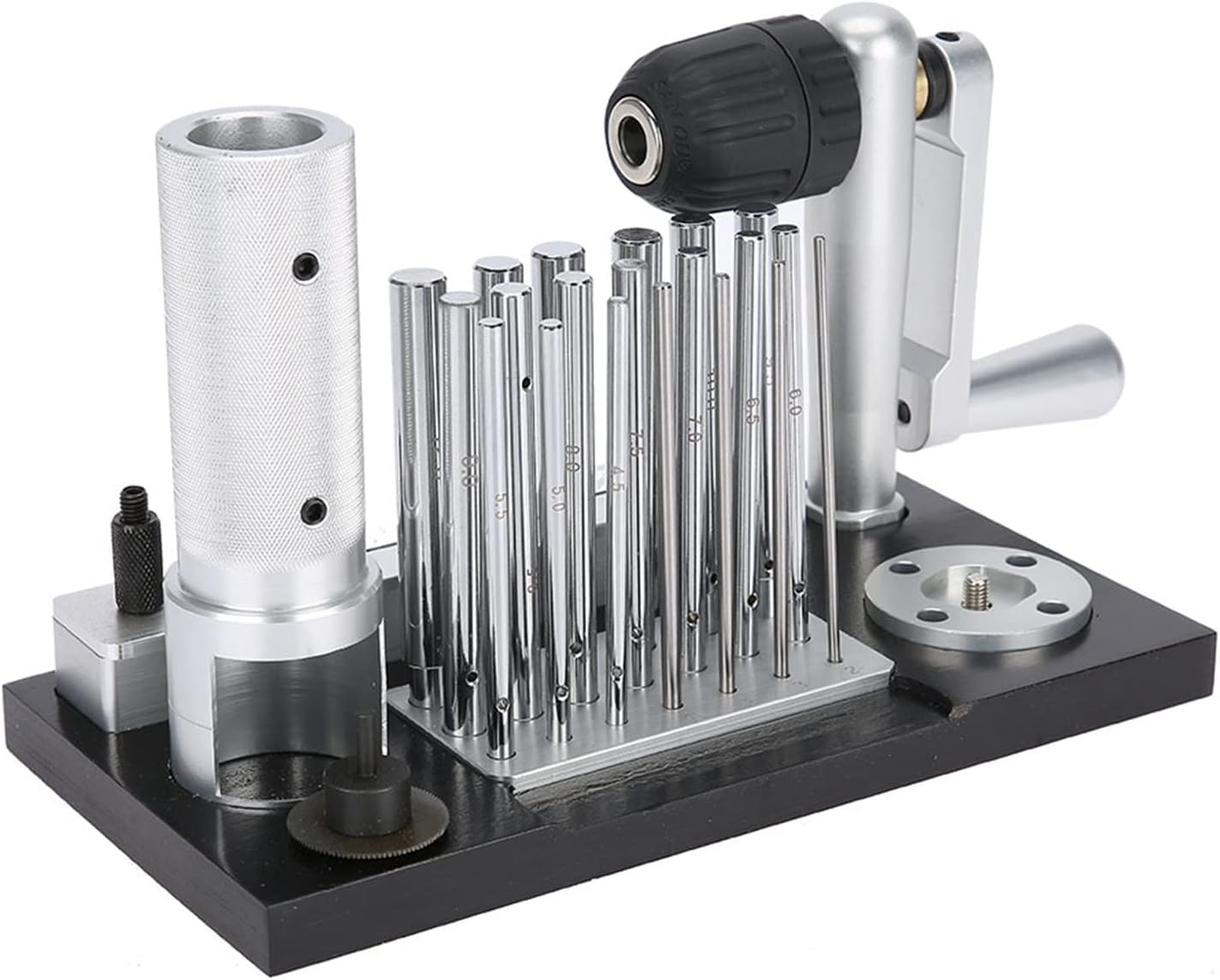 Manual Jump Ring Maker Machine, Stainless Steel Jewelry Tool with 20 Mandrel Accessory, for Jewelry Makers