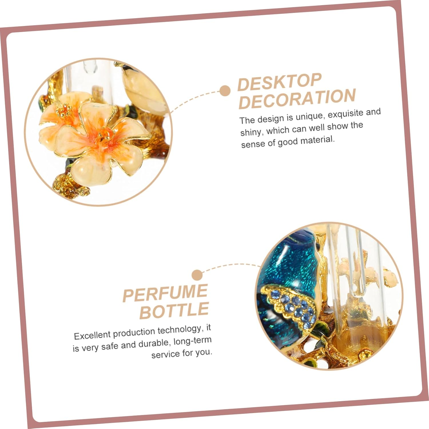 Vintage Essential Oil Bottle Empty Perfume Sample Container Elegant Design for Diy Fragrance Mixing and Desktop Decor image number 5