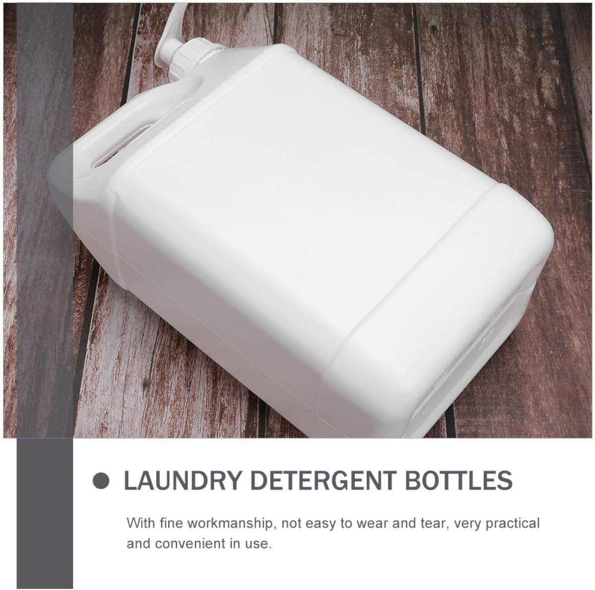 KITCHENKARATLY Large Capacity Laundry Dispenser Pump Bottle Refillable Liquid Detergent Container with Press Pump for Home Bathroom Kitchen Matte Sub Bottle for Laundry Soap and Lotion image number 3