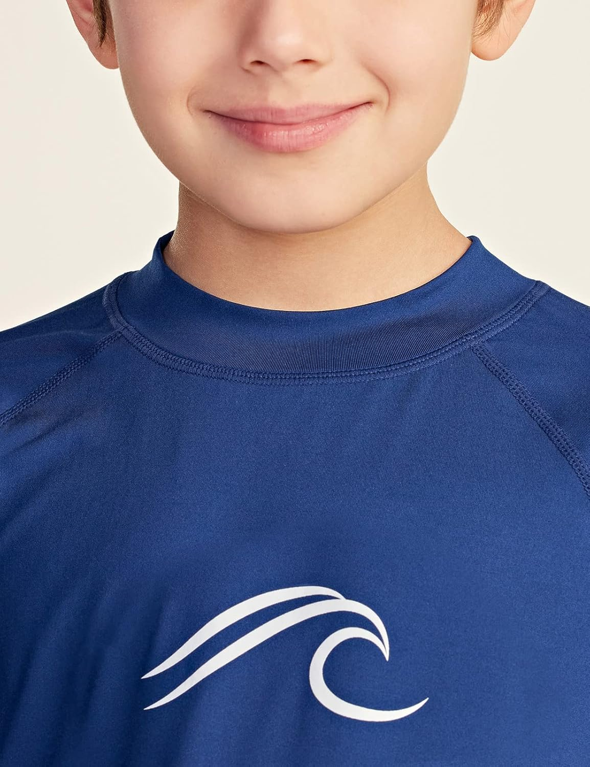 ATHLIO Kids Long Sleeve Rash Guard Swimsuit, UV/SPF Water Beach Surf Swim Shirts, UPF 50+ Sun Protection Swimwear Top image number 3