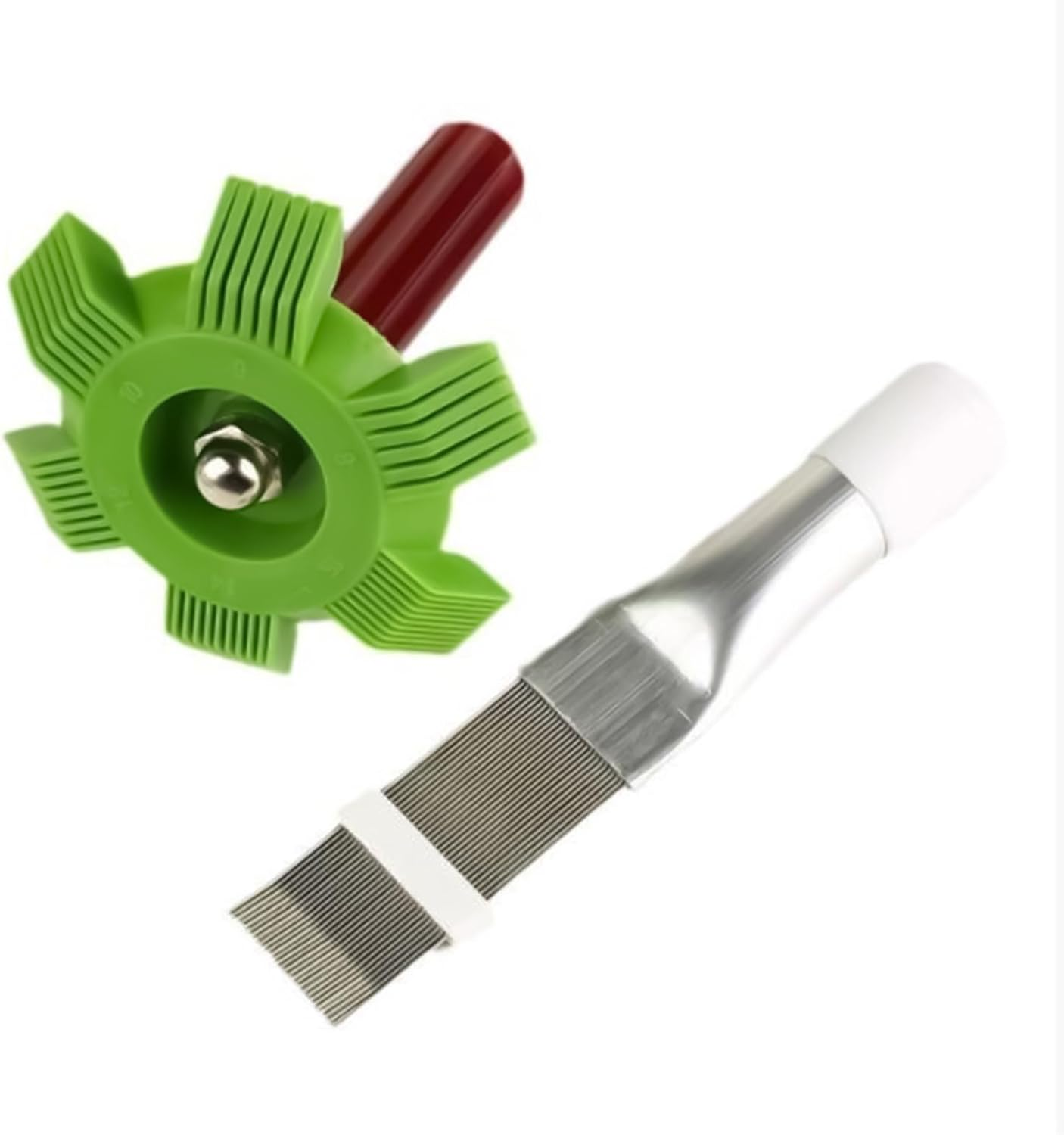 Rronnoy Radiator Comb - Air Conditioner Fin Cleaner Set,Cleaning Whisk Brush Household Accessories AC Evaporator for Bedroom Adults Professionals Garage Home Workshop Outdoor image number 2