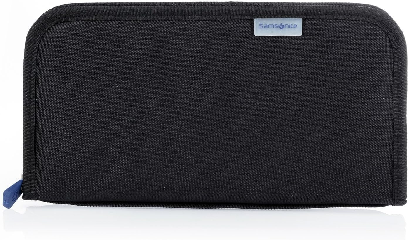 Samsonite Zipped Travel RFID Wallet, Black, 24Cm