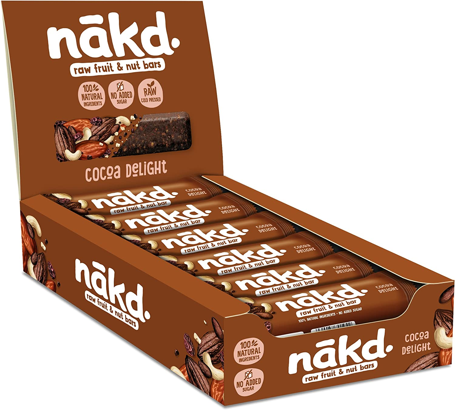 Nakd Blueberry Muffin Natural Snack Bar 35G (Pack of 18) image number 5
