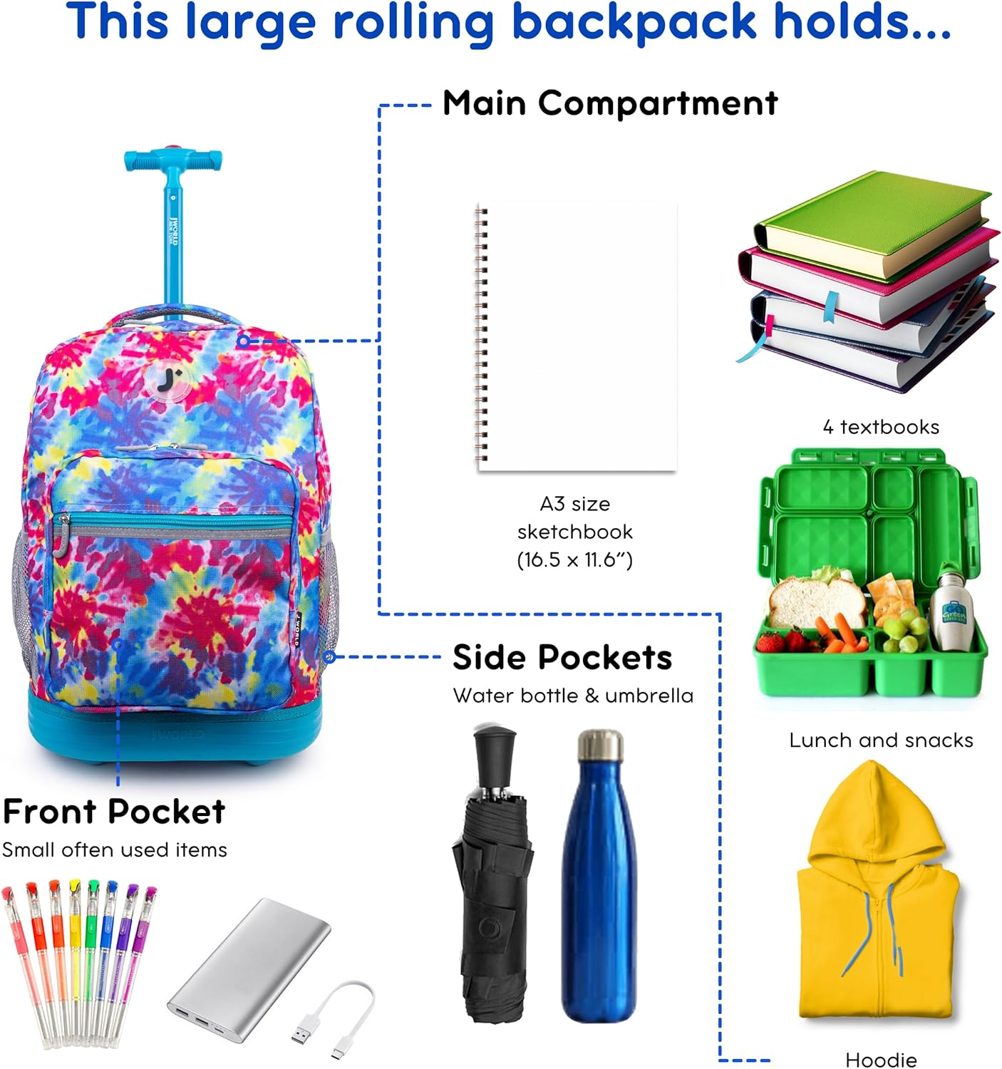 J World New York Oz Backpack - Lightboard image number 2