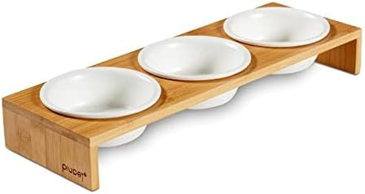 Piupet&reg; Cat Bowl, Set of 3, 250 Ml, Dishwasher Safe, Raised Feeding Bowls for Cats and Small Dogs, Cat Bowl Set, Cat Feeding Bowl, Raised Cat Feeding Bowl, Cat Water Bowl image number 6