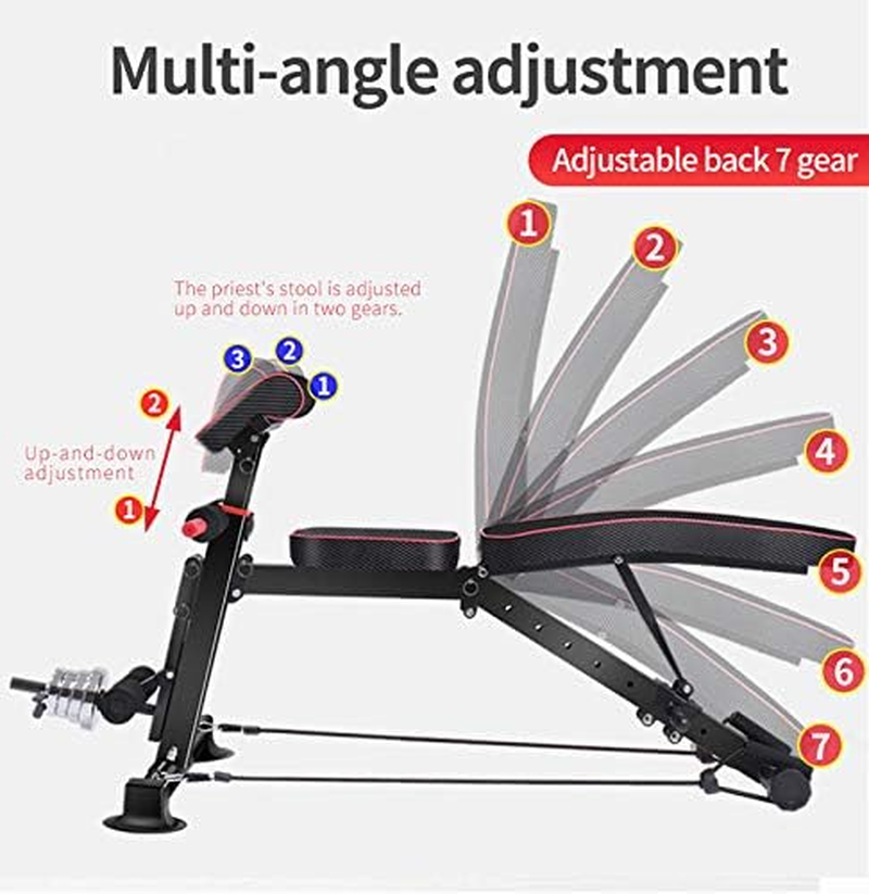 Home Gym Fitness Dumbbell Sit-Up Sit up Bench Exercise Leg Curl Extension