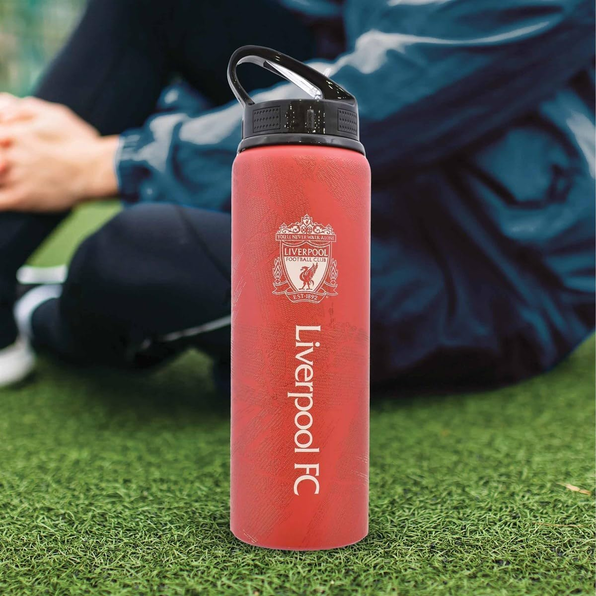 Liverpool FC Printed Aluminium Water Bottle (One Size) (Red/Black/White), Red/Black/White, One Size