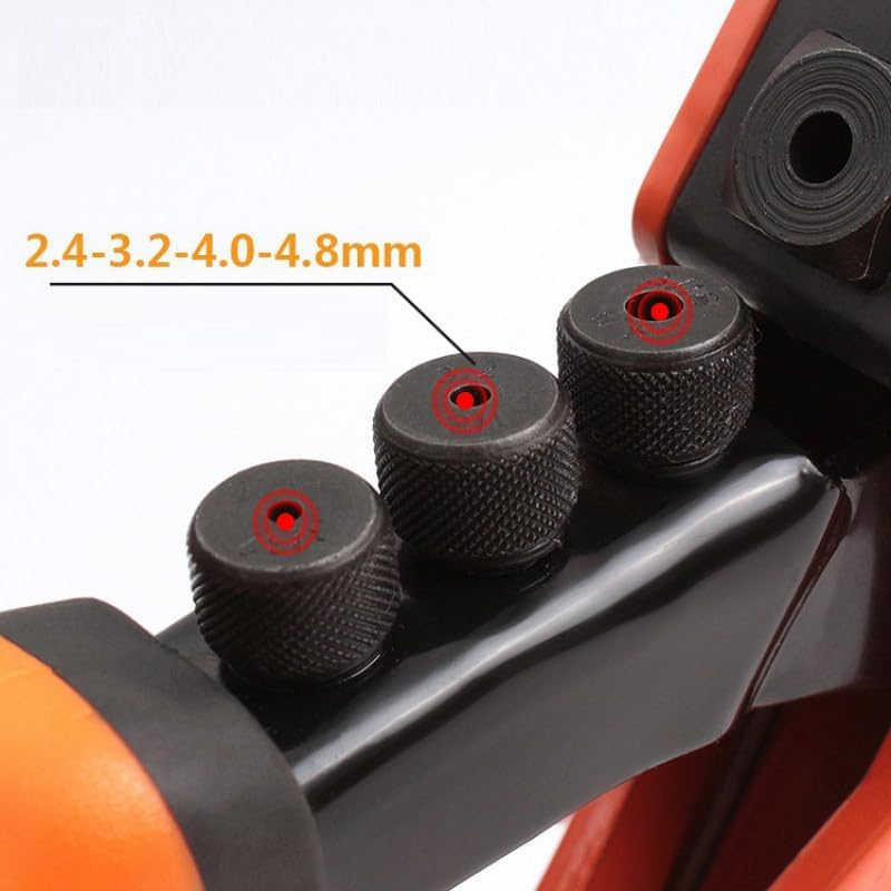 Manual Rivet Gun Kit with 80 Free Aluminum Rivets, Hand Riveter Single Rivet Tool,Manual Short-Inch Rivet Tool, Stainless Steel Rivet Machine image number 5