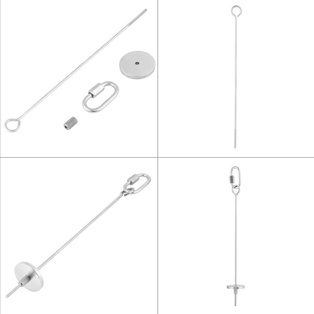 BOROCO Parrot Skewer Stainless Steel Totoro Bird Toy Food Hanging Bird Cage Accessories Feeder for Birds Parrots Budgies Vegetables and Foraging Toy (Large) image number 1