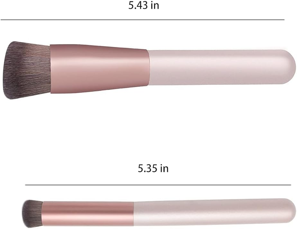 Foundation & Concealer Brush - Kabuki & Contour Makeup Brush - Portable, Wipes Foundation, Blush, Highlighter & Eye Shadow image number 4