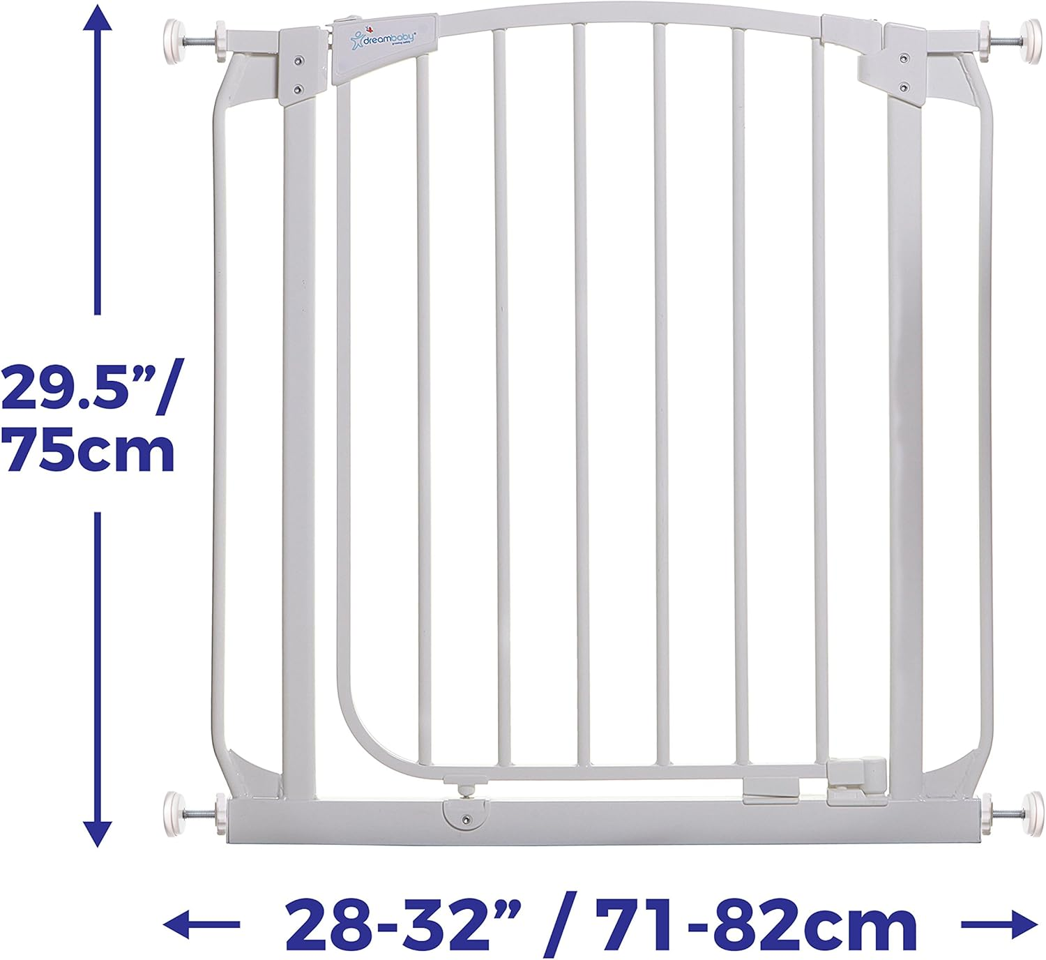 Dreambaby Chelsea Auto Close Security Gate, White image number 4