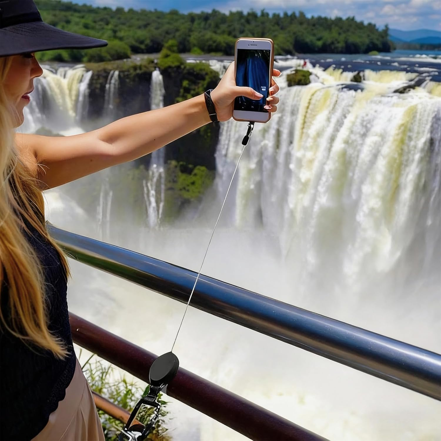 Jeyzuroa Phone Lanyard anti Theft, Wrist Strap and Phone Tether Adjustable Universal Premium Mobile Phone Wrist Strap, anti Theft Phone Tether for Keychain, Secure Phone Lanyard with anti Theft Design image number 4