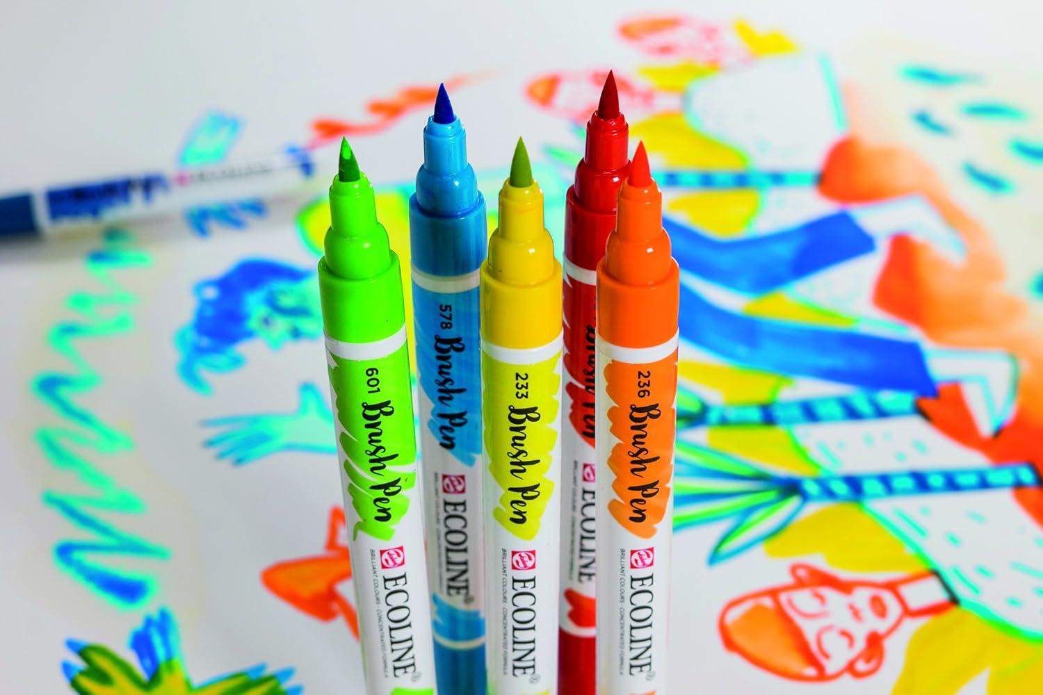 Talens Ecoline BRUSHPEN X5 Violet image number 3