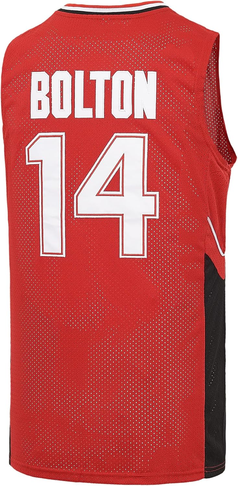MONEYFUN Mens Wildcats High School Basketball Jersey #14 Troy Bolton #8 Chad Danforth Shirt image number 5